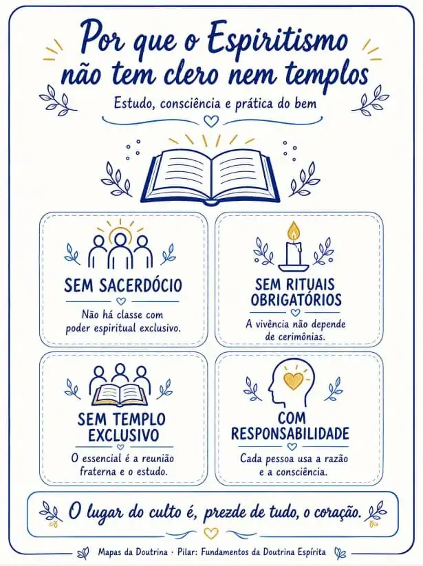 Por que o Espiritismo Não Tem Clero Nem Templos